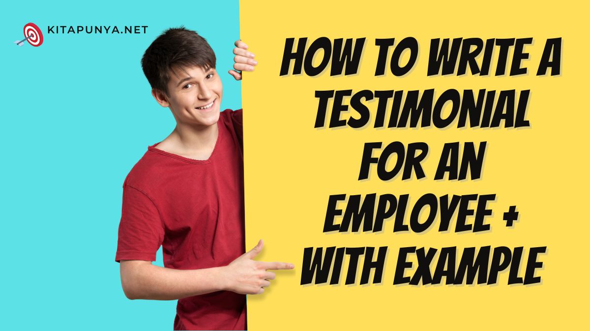 how to write a testimonial for an employee with example